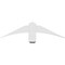 Ekena Millwork Bellingham Architectural Grade PVC Gable Bracket, 36"W x 9"H x 2"D x 4"F, 6/12 Pitch GBP036X09X0204BEL00 - alternate 3